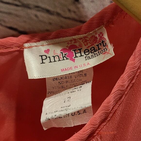 𝅺PINK heart High low Pink Tank Top Dress - Picture 14 of 15